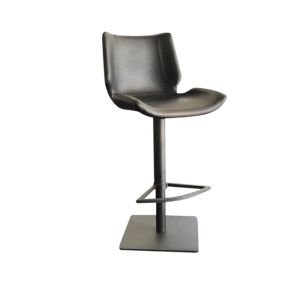 REMI BAR STOOL BLACK BASE BLACK PU