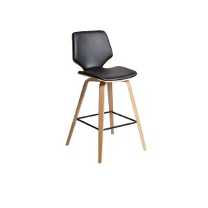 RYDE BAR STOOL BLACK OAK